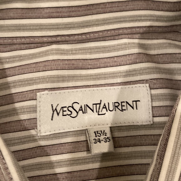 Vintage Yves Saint Laurent Mens Button Up Shirt EUC - Picture 3 of 9